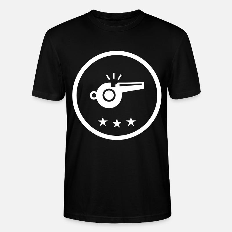 Trillerpfeife Pfeife - Stanley/Stella Unisex Bio-T-Shirt CRAFTER - Schwarz