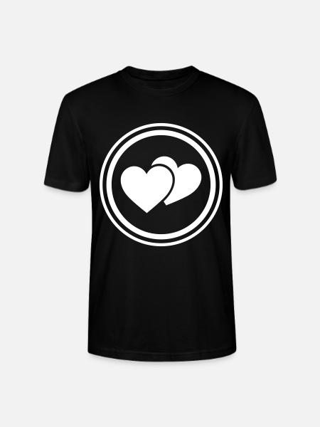 Heart Symbol - Stanley/Stella CRAFTER Unisex Organic T-Shirt - black