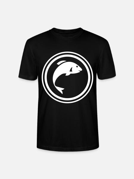Fisch Symbol - Stanley/Stella Unisex Bio-T-Shirt CRAFTER - Schwarz