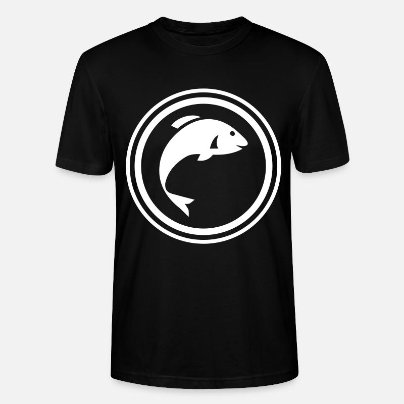 Symbole du poisson - T-shirt bio CRAFTER Stanley Stella Unisexe - noir
