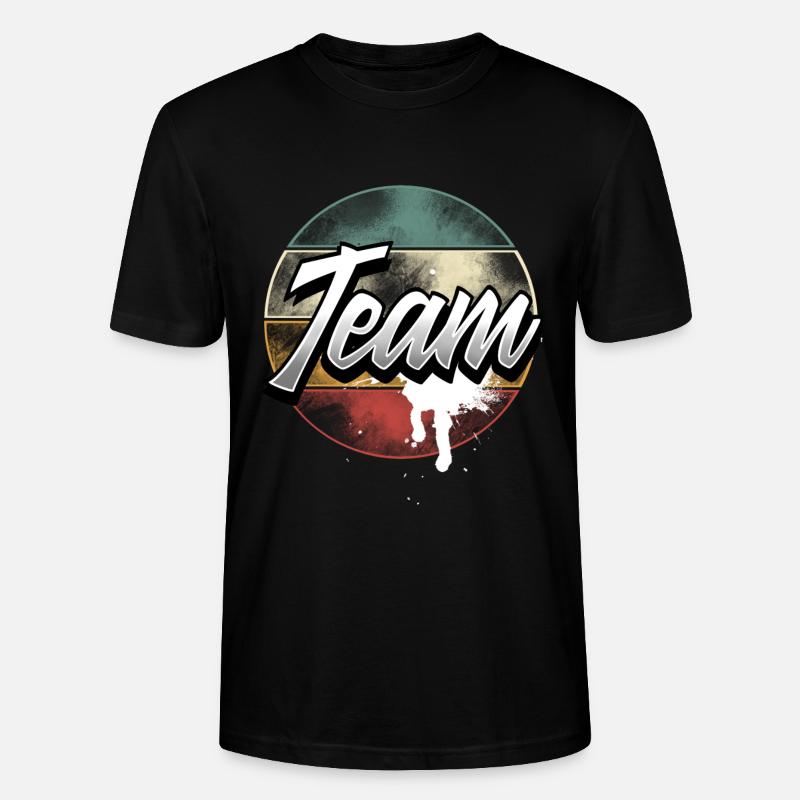 Équipe - T-shirt bio CRAFTER Stanley Stella Unisexe - noir
