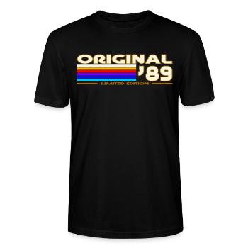 1989 - T-shirt bio CRAFTER Stanley Stella Unisexe - noir - Devant - Alina (178cm) & Michal (187cm)