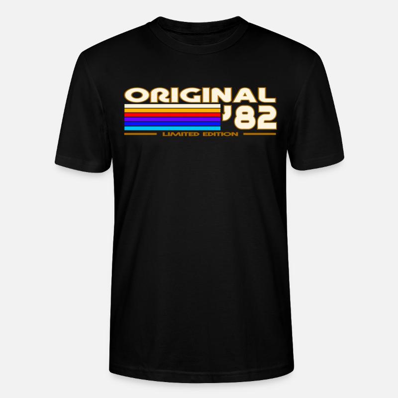 Originales 82 Retro Rainbow - Stanley/Stella Unisex Bio-T-Shirt CRAFTER - Schwarz