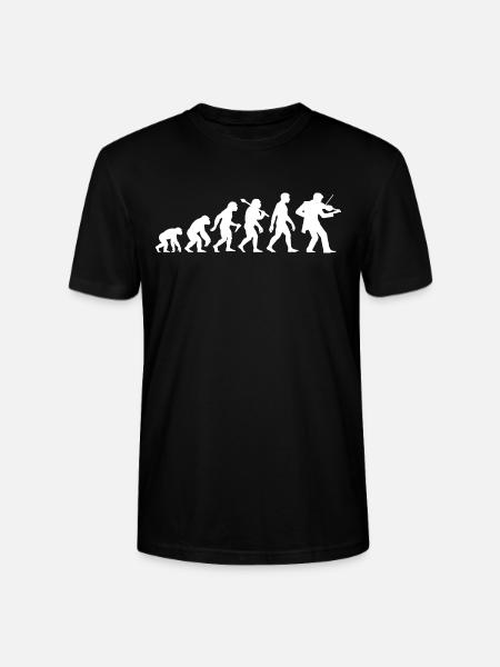 Geiger Evolution Violinist Violine Geige Spielen - Stanley/Stella Unisex Bio-T-Shirt CRAFTER - Schwarz