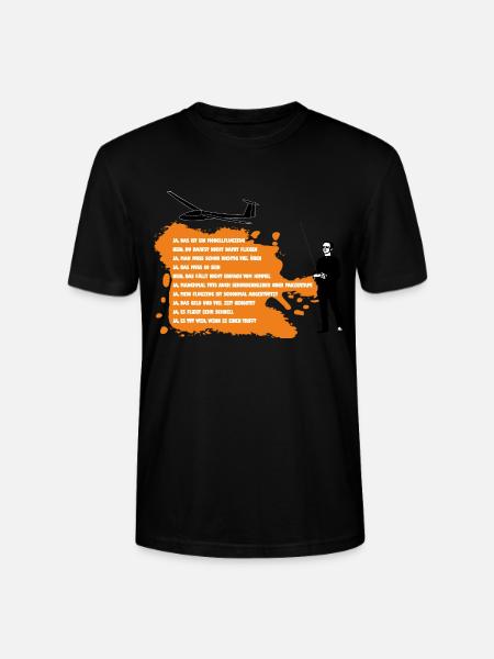 faq modellfliegen - Stanley/Stella Unisex Bio-T-Shirt CRAFTER - Schwarz
