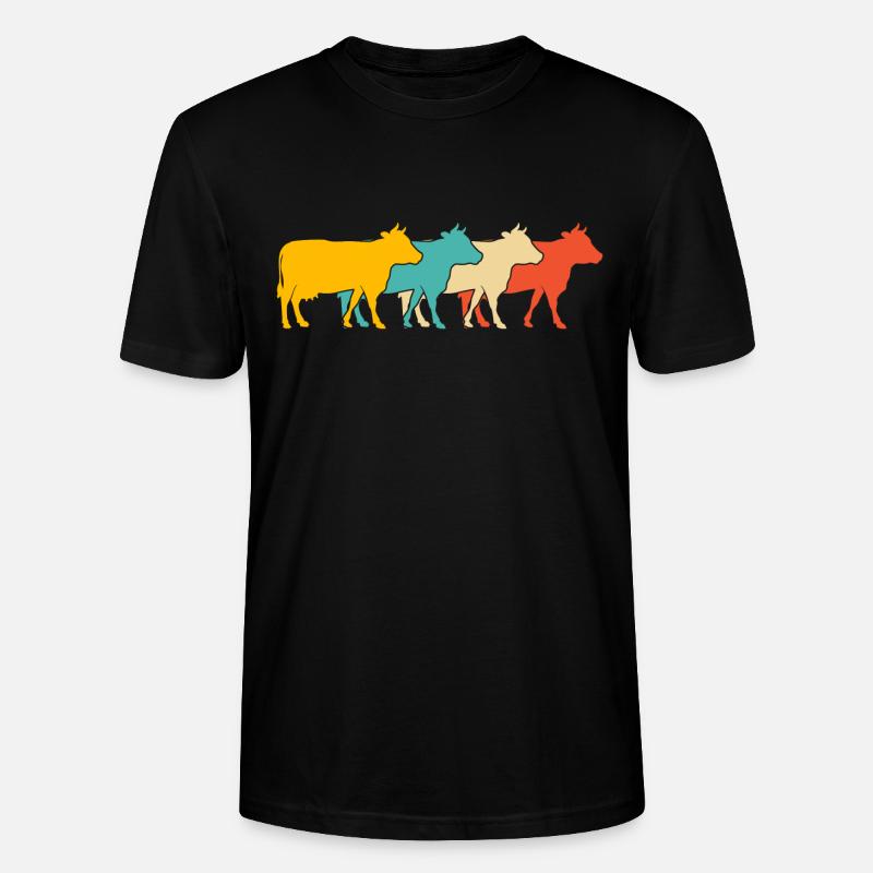Kühe - Stanley/Stella Unisex Bio-T-Shirt CRAFTER - Schwarz