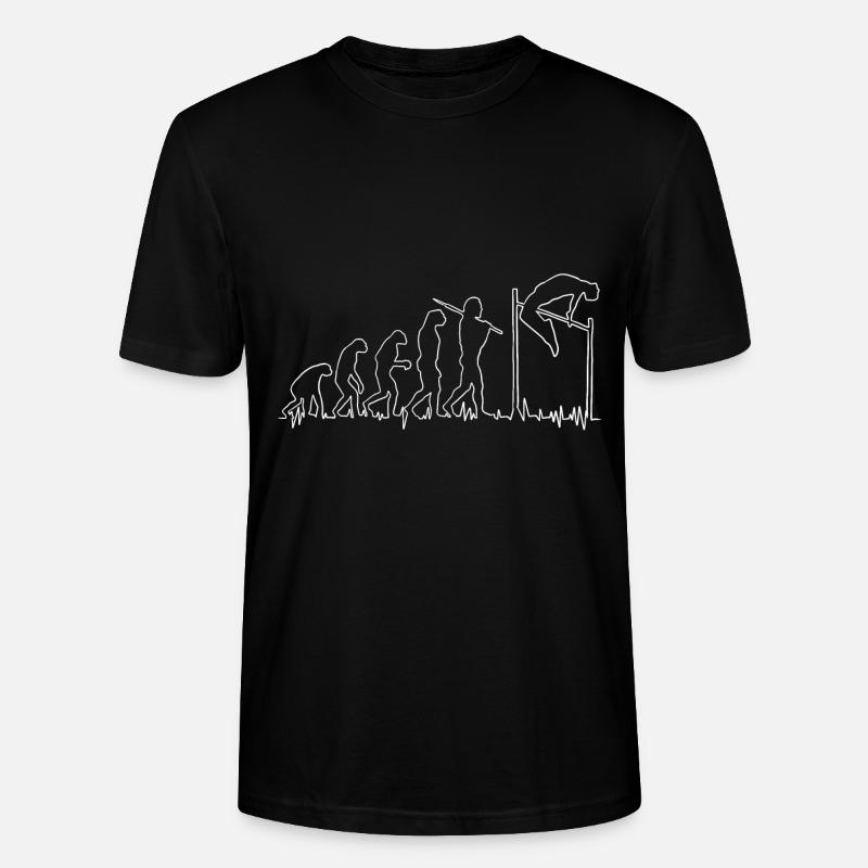 Evolution Saut en hauteur Athlétisme - T-shirt bio CRAFTER Stanley Stella Unisexe - noir