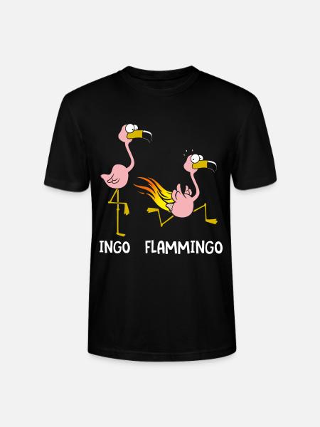Ingo Flammingo - Stanley/Stella Unisex Bio-T-Shirt CRAFTER - Schwarz
