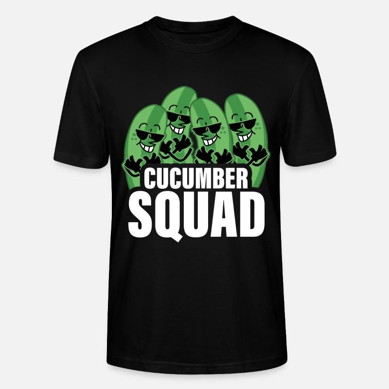 Cucumber Squad cool cucumbers - Stanley/Stella CRAFTER Unisex Organic T-Shirt - black