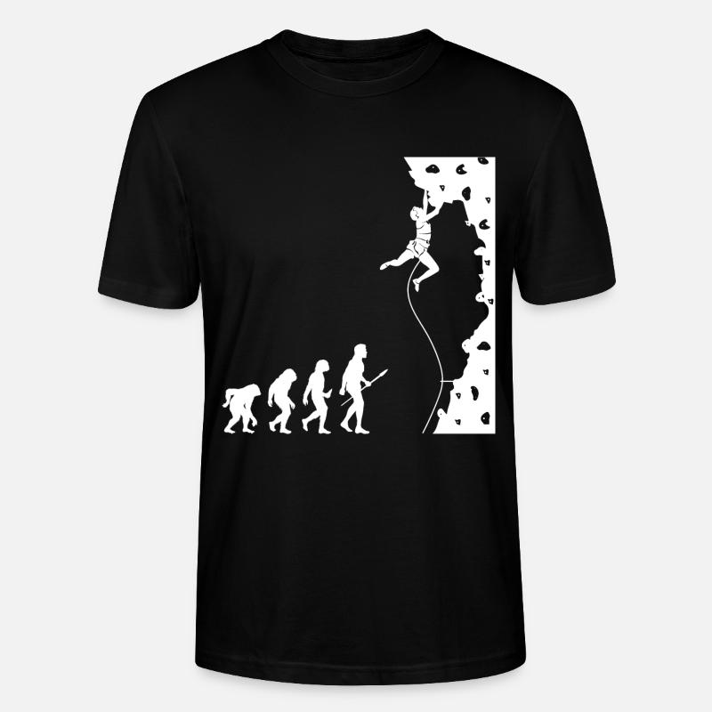 Kletterer Evolution Bouldering Climber - Stanley/Stella CRAFTER Unisex Organic T-Shirt - black