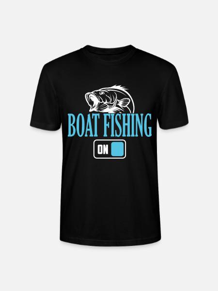 Fischerboot Angelmodus Ein - Stanley/Stella Unisex Bio-T-Shirt CRAFTER - Schwarz