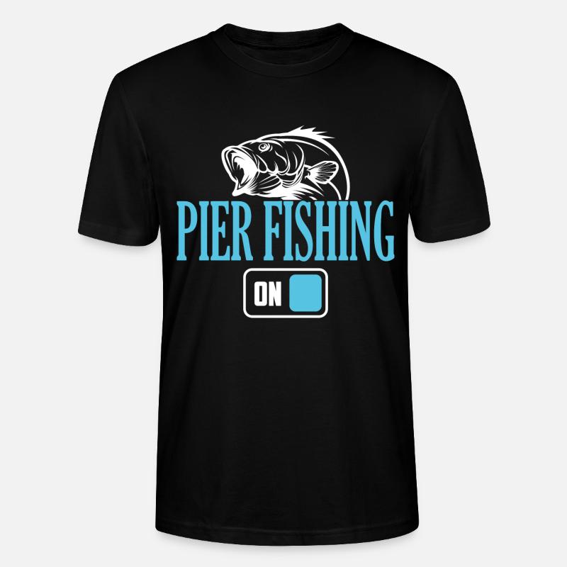 Fisherman Pier Angelmodus Ein - Stanley/Stella Unisex Bio-T-Shirt CRAFTER - Schwarz