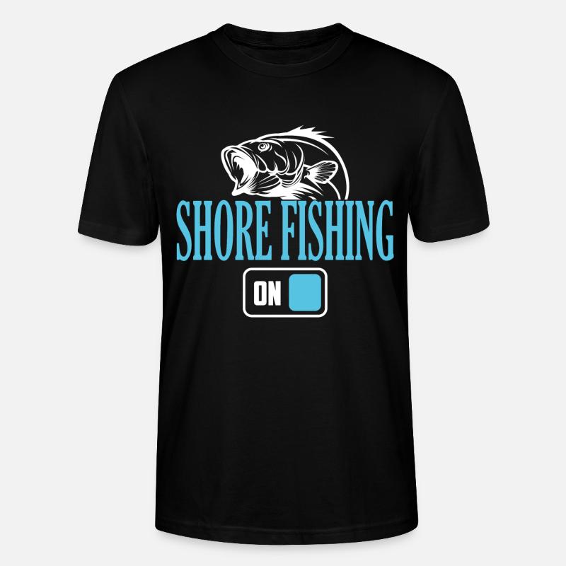 Fisherman Shore Angelmodus Ein - Stanley/Stella Unisex Bio-T-Shirt CRAFTER - Schwarz