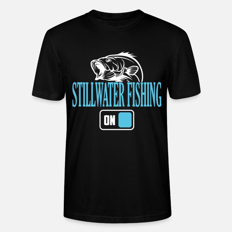 Fisherman Stillwater Angelmodus Ein - Stanley/Stella Unisex Bio-T-Shirt CRAFTER - Schwarz