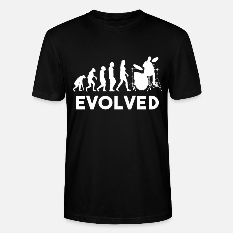Drummer Drums Evolution - T-shirt bio CRAFTER Stanley Stella Unisexe - noir
