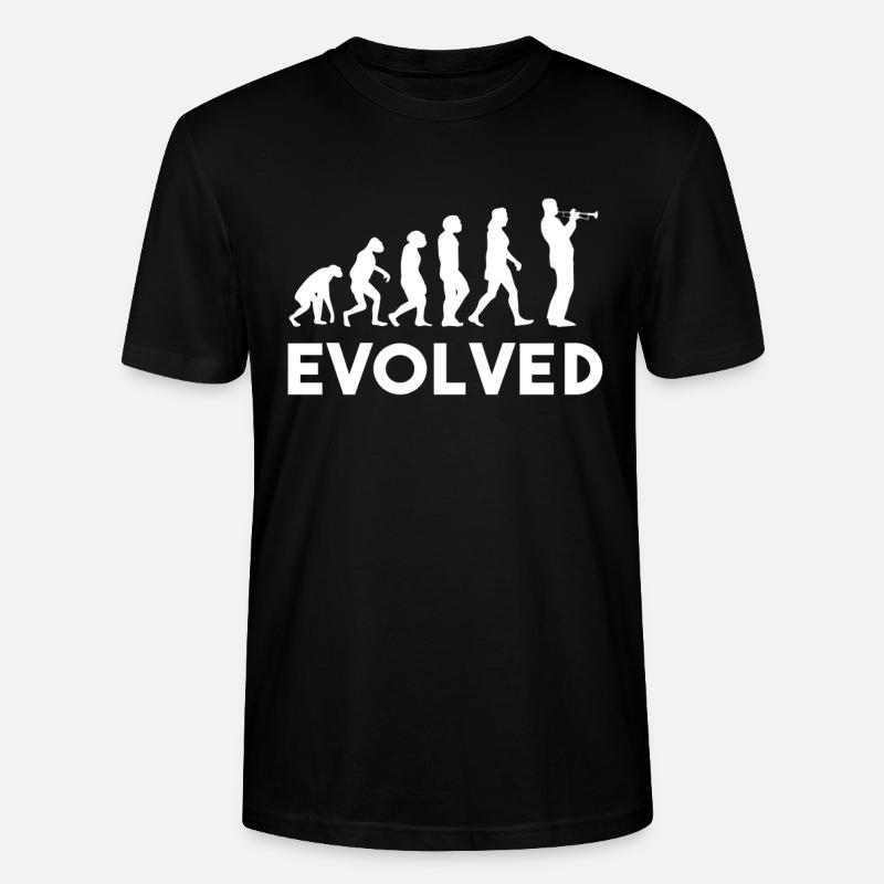 Trompete Evolution - Stanley/Stella Unisex Bio-T-Shirt CRAFTER - Schwarz