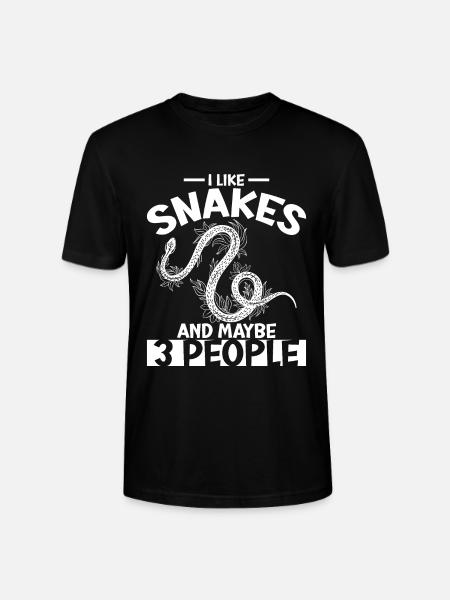 Snake owners Snake lovers Snakes - Stanley/Stella CRAFTER Unisex Organic T-Shirt - black