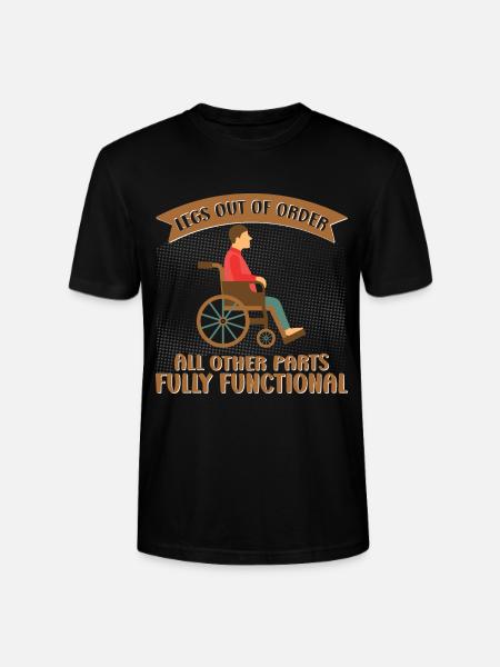 Wheelchair leg amputation consciousness amputation - Stanley/Stella CRAFTER Unisex Organic T-Shirt - black
