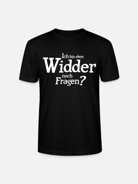 Sternzeichen Widder - Stanley/Stella Unisex Bio-T-Shirt CRAFTER - Schwarz