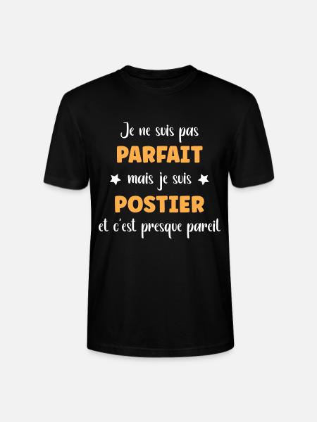 postier - T-shirt bio CRAFTER Stanley Stella Unisexe - noir