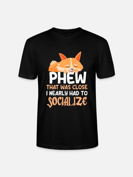 Introvertiert Schüchtern Antisozial - Stanley/Stella Unisex Bio-T-Shirt CRAFTER - Schwarz