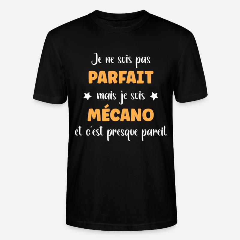 mécano - T-shirt bio CRAFTER Stanley Stella Unisexe - noir