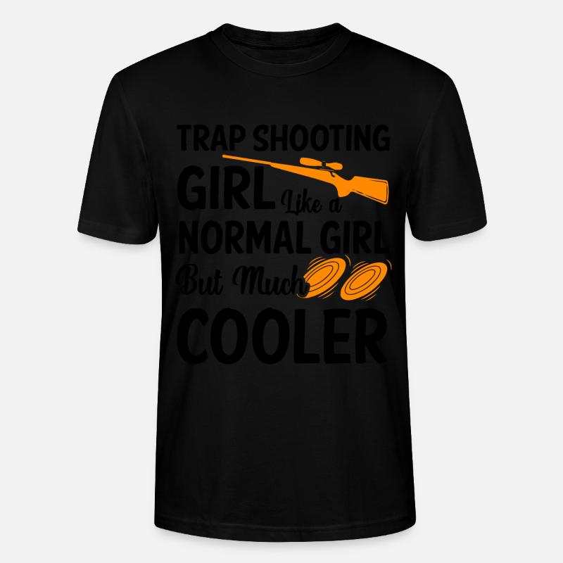 Trapschießen - Stanley/Stella Unisex Bio-T-Shirt CRAFTER - Schwarz