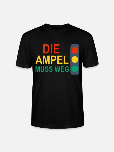 Die Ampel muss Weg - Stanley/Stella Unisex Bio-T-Shirt CRAFTER - Schwarz