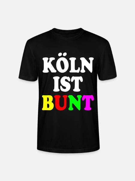 Köln ist bunt - Stanley/Stella Unisex Bio-T-Shirt CRAFTER - Schwarz