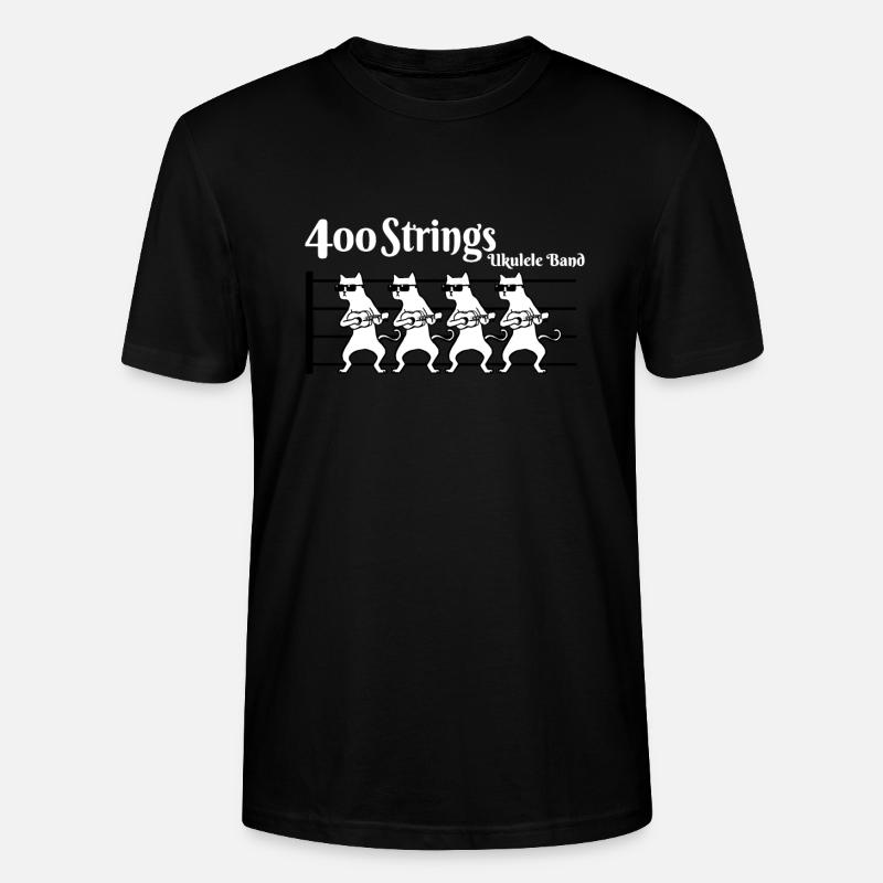 cats on strings - T-shirt bio CRAFTER Stanley Stella Unisexe - noir