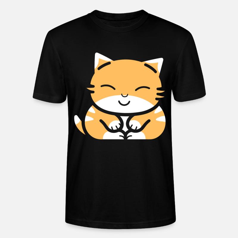 Bébé chat qui dors - T-shirt bio CRAFTER Stanley Stella Unisexe - noir