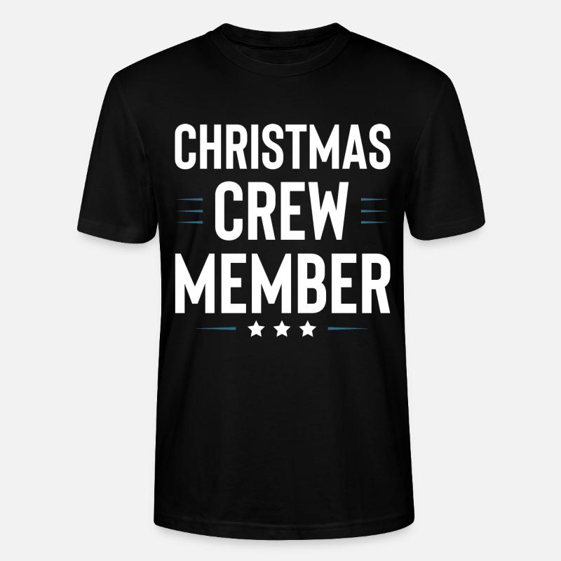 Christmas Crew - Stanley/Stella Unisex Bio-T-Shirt CRAFTER - Schwarz