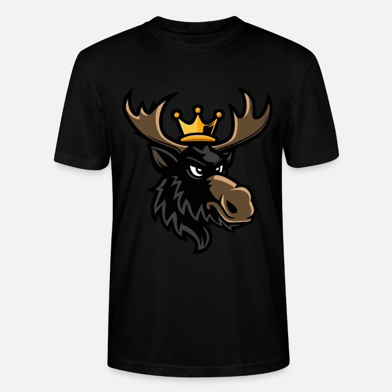 Elch Krone - Stanley/Stella Unisex Bio-T-Shirt CRAFTER - Schwarz