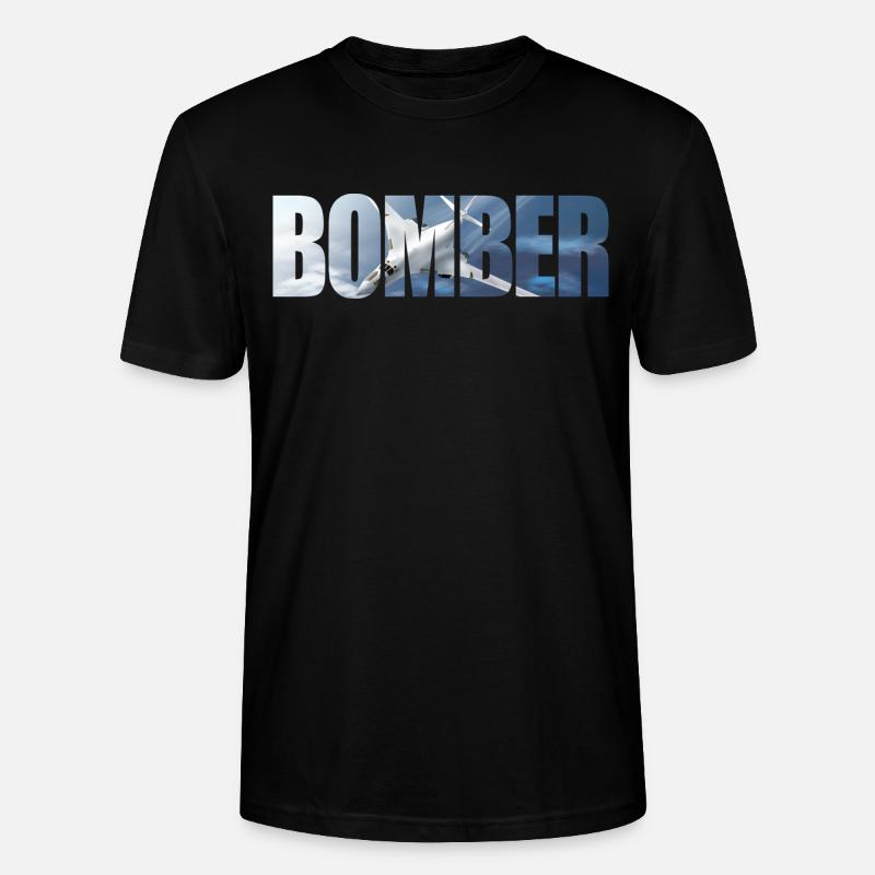 Blouson aviateur Tu-160 - T-shirt bio CRAFTER Stanley Stella Unisexe - noir