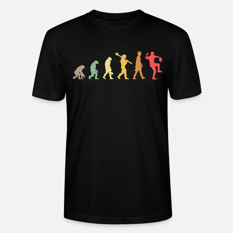 Baseball Evolution - Stanley/Stella Unisex Bio-T-Shirt CRAFTER - Schwarz