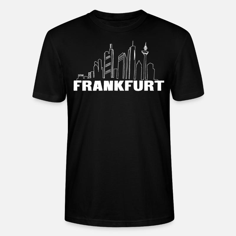 Skyline de Francfort - T-shirt bio CRAFTER Stanley Stella Unisexe - noir