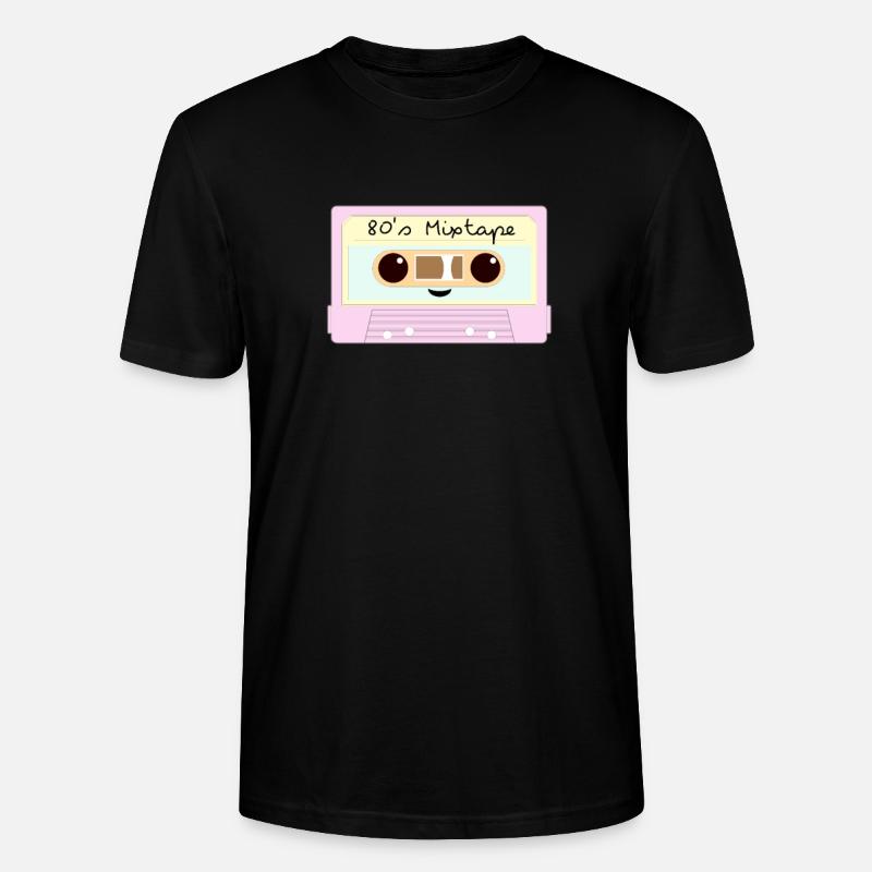 80's Mixtape Tape - Stanley/Stella Unisex Bio-T-Shirt CRAFTER - Schwarz
