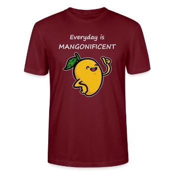 mangue - T-shirt bio CRAFTER Stanley Stella Unisexe - bordeaux - Devant - Alina (178cm) & Michal (187cm)