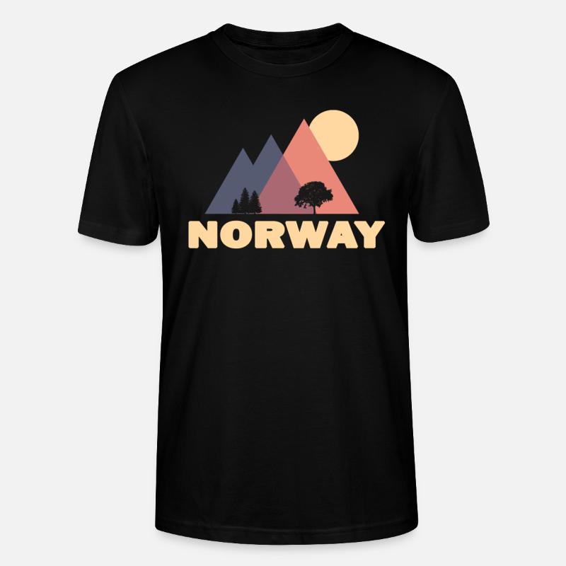 norwegen - Stanley/Stella Unisex Bio-T-Shirt CRAFTER - Schwarz