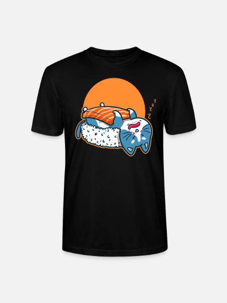 Sushi cat cat anime kawaii cats japan gift - Stanley/Stella CRAFTER Unisex Organic T-Shirt - black