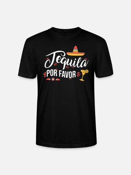 Tequila Por Favor - Stanley/Stella CRAFTER Unisex Organic T-Shirt - black