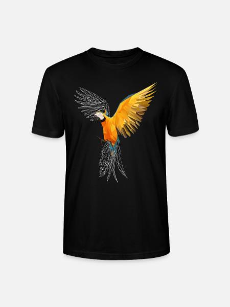 Geometric parrot - Stanley/Stella CRAFTER Unisex Organic T-Shirt - black