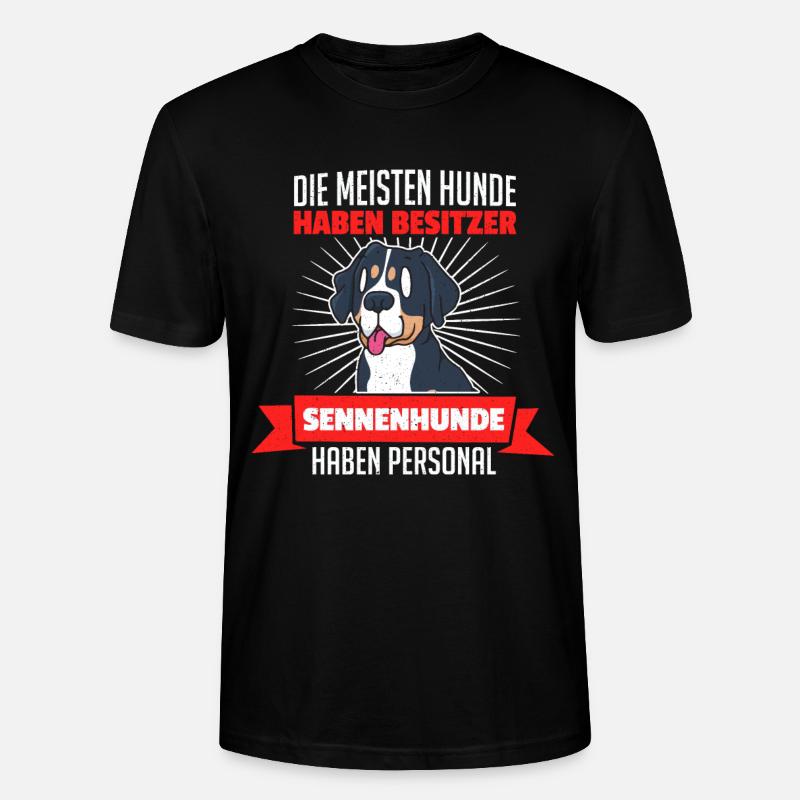Schweizer Sennenhund Bauernhund - Personal - Stanley/Stella Unisex Bio-T-Shirt CRAFTER - Schwarz