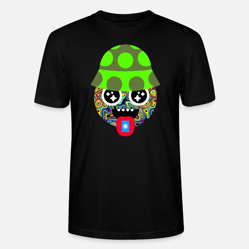 LSD TRIPPY PSYCODELIC TRIP - Stanley/Stella CRAFTER Unisex Organic T-Shirt - black