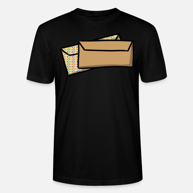 Letters Envelopes Post envelopes mail - Stanley/Stella CRAFTER Unisex Organic T-Shirt - black