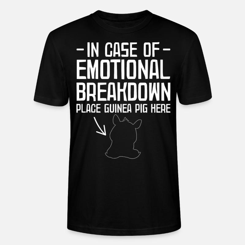 Guinea pig - Stanley/Stella CRAFTER Unisex Organic T-Shirt - black