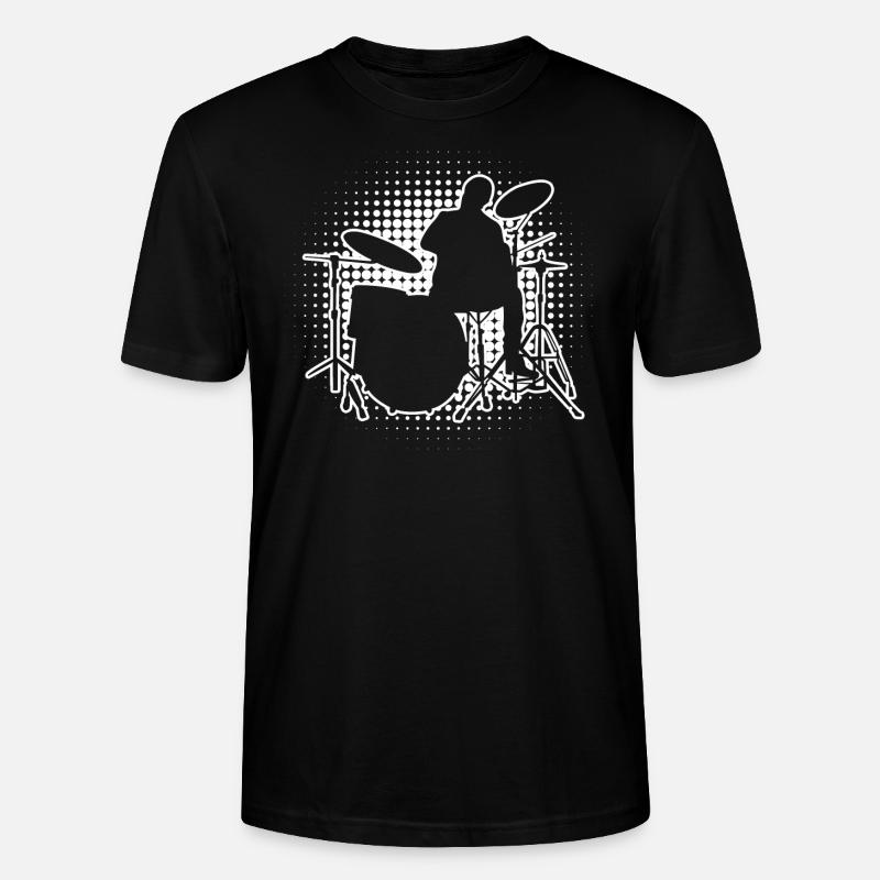 Batterie Batteur Batteur Hommes - T-shirt bio CRAFTER Stanley Stella Unisexe - noir