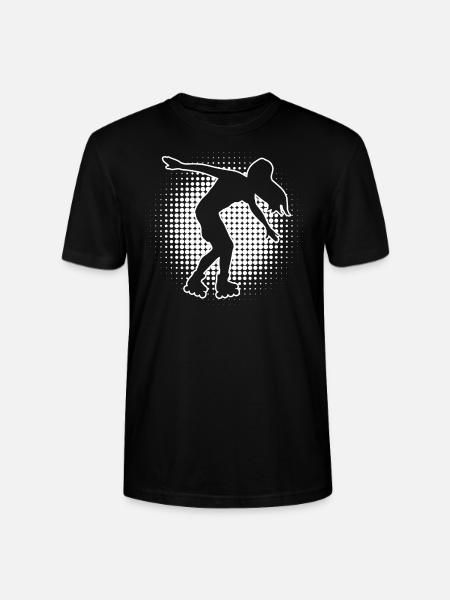 Rollschuh Rollerskaten Damen Herren Rollerskate - Stanley/Stella Unisex Bio-T-Shirt CRAFTER - Schwarz