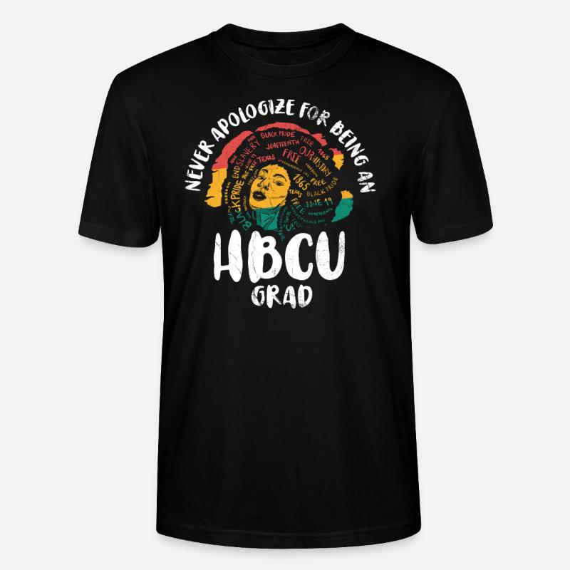 Never apologize for a - Stanley/Stella CRAFTER Unisex Organic T-Shirt - black