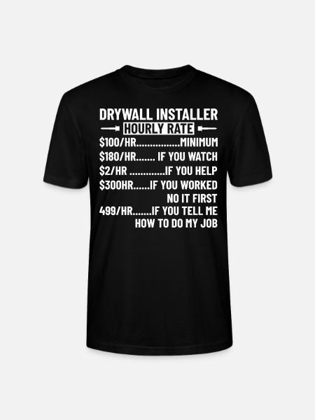 Drywall-installer-finisher-design For a - Stanley/Stella CRAFTER Unisex Organic T-Shirt - black